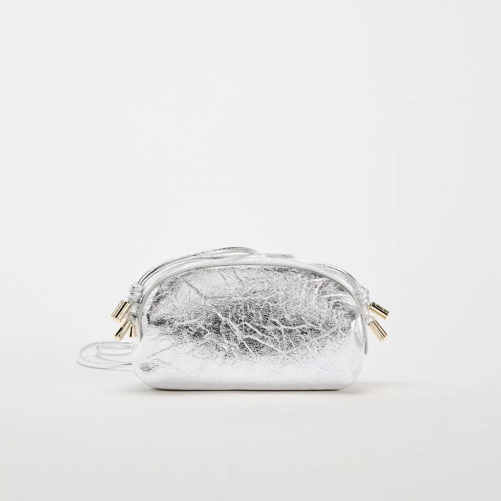 Zara Silver Clutch or Crossbody